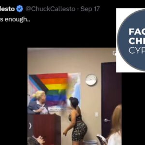 ΔΙΟΡΘΩΣΗ: Βίντεο δεν δείχνει μητέρα να εισβάλει σε τάξη και να κατεβάζει τη σημαία των ΛΟΑΤΚΙ+